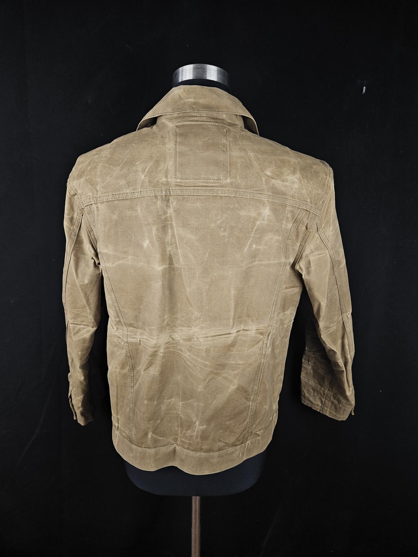 0元起拍勋章 第342期 咸鱼国勋章拍卖专场 3月29日（周日）下午6：00开始 古着油蜡夹克 胸围105 肩宽46 衣长64 袖长58