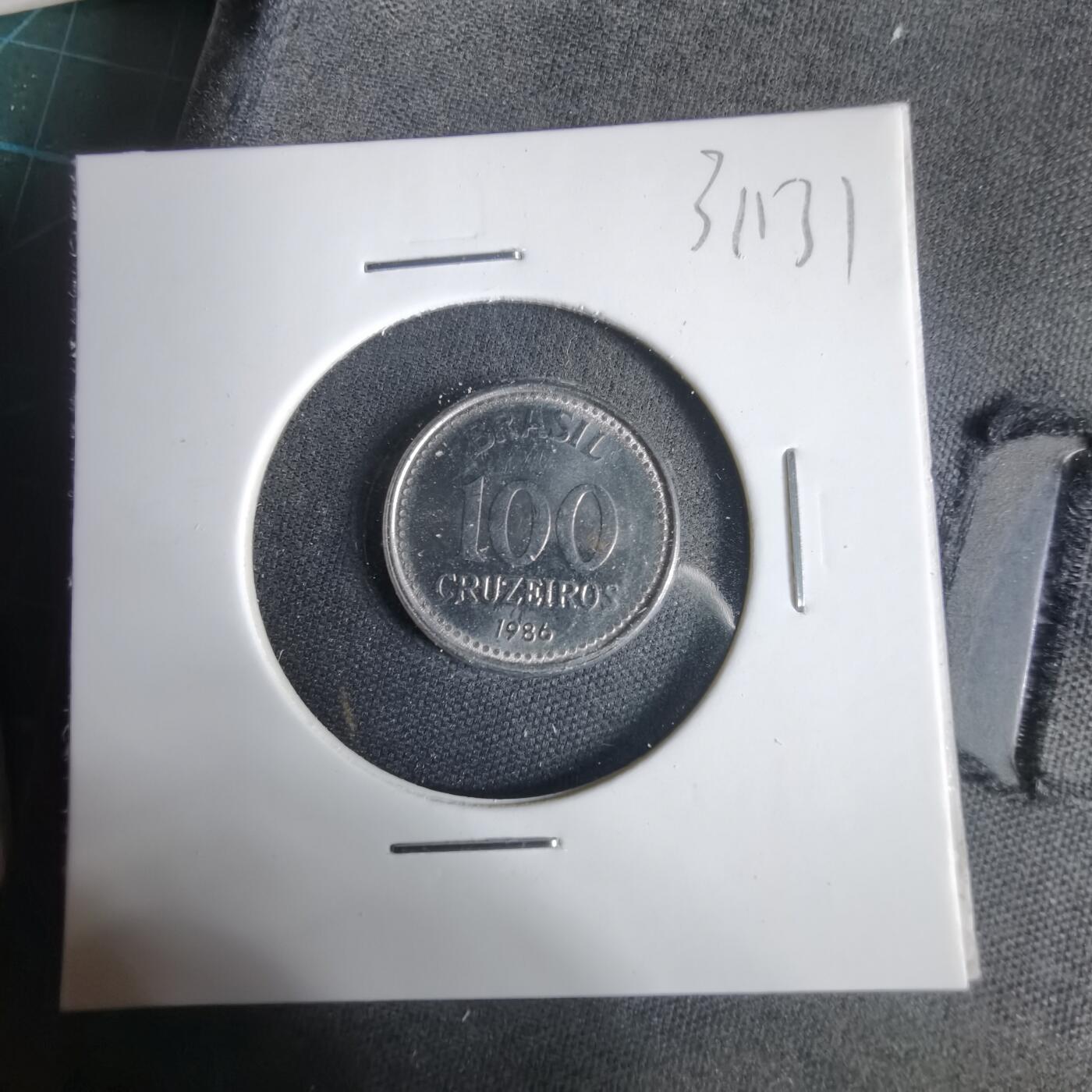 沼泽如烟--第1031场 巴西1986年100克鲁塞罗