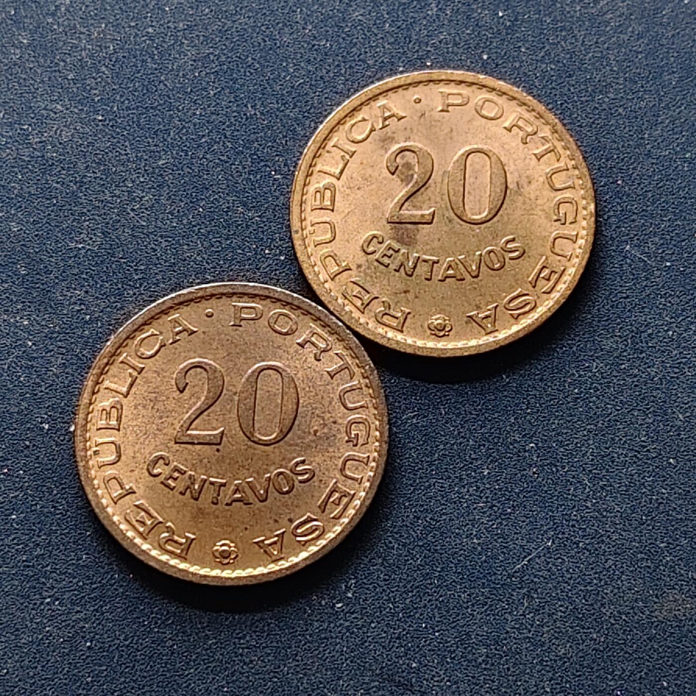 【全场包邮】纯粹捡漏拍514场 葡属莫桑比克1966年好品相20分2枚一组