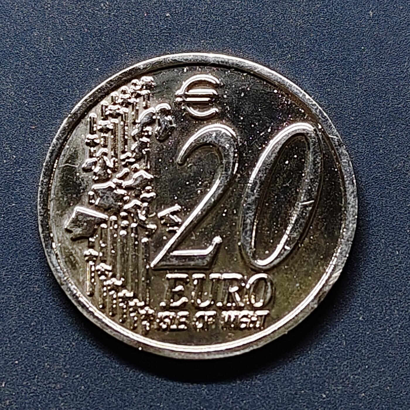 【全场包邮】纯粹捡漏拍514场 【代币】欧洲2002年20欧代币