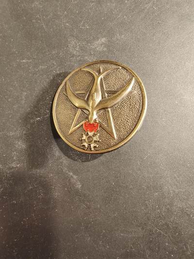 老王徽章第189期 - 法国陆军第1摩洛哥步兵团证章     第1摩洛哥步兵团是一支隶属于非洲军团步兵，归属于法国陆军管辖