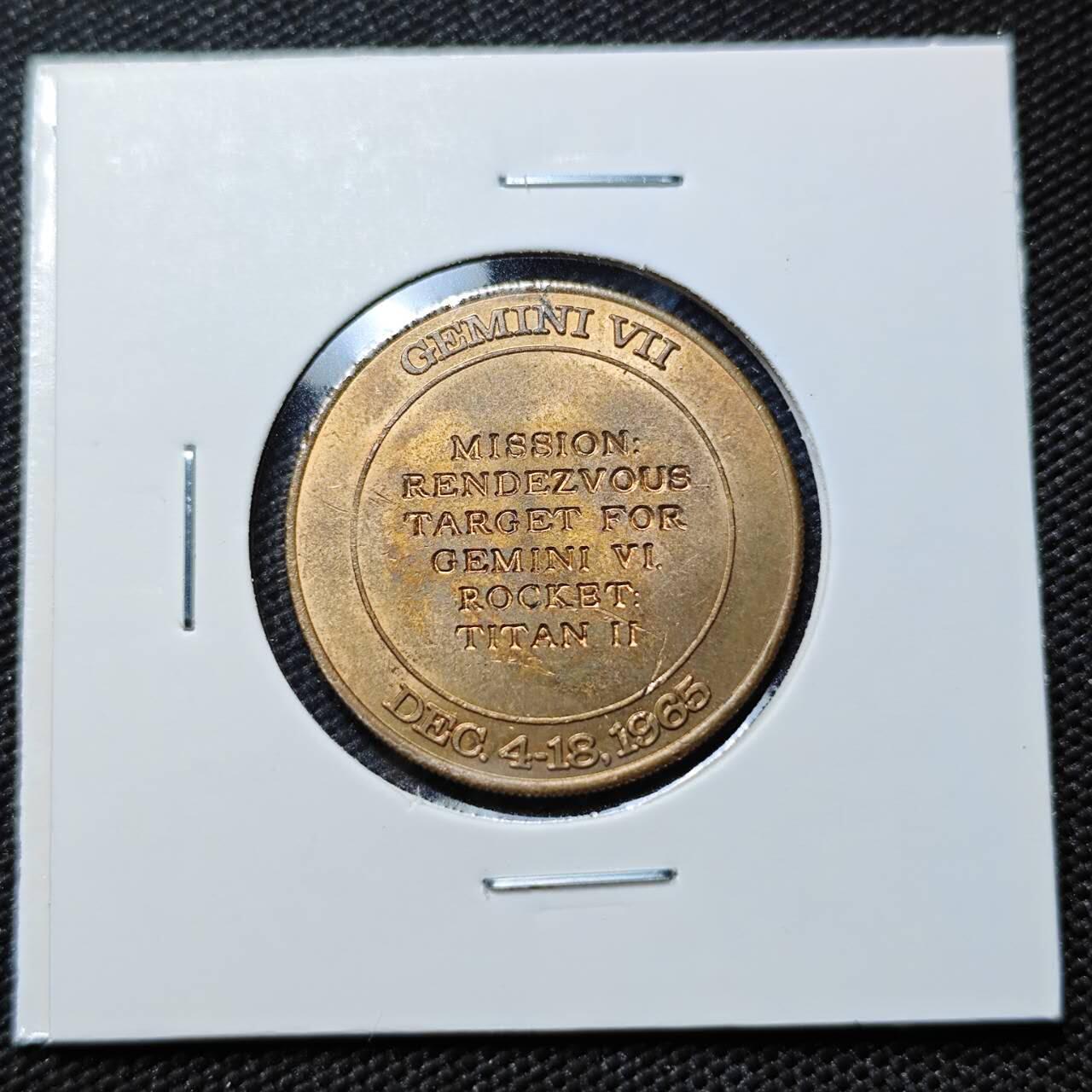 KK钱币收藏小铺  第406期 2月预留时间 周末发货  美国航天纪念铜章