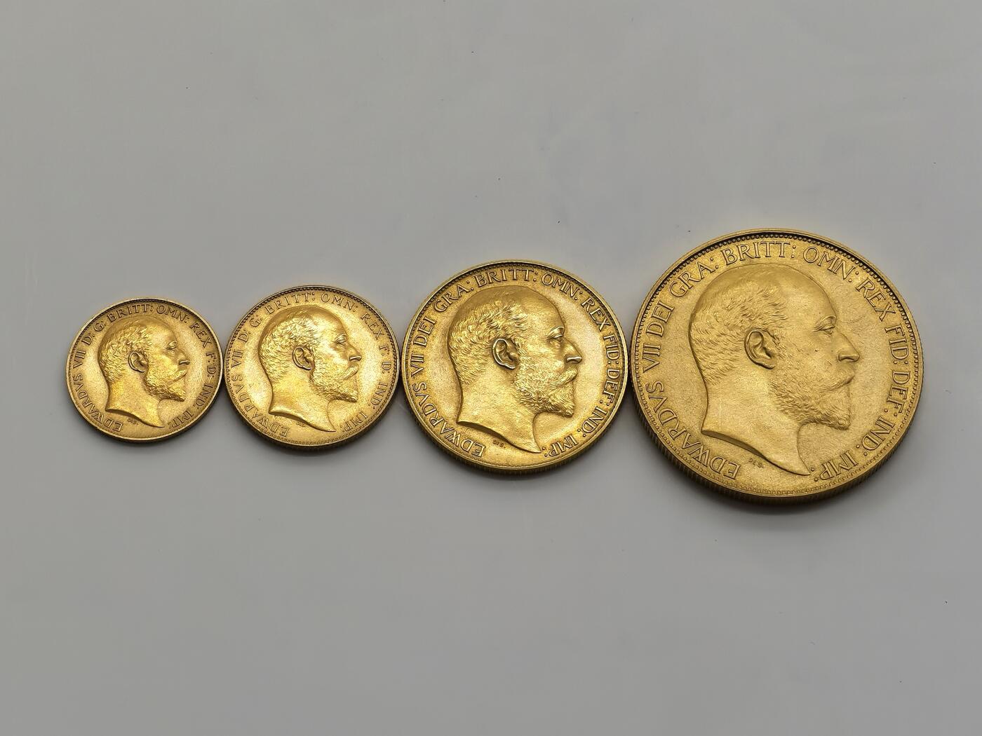 博洋堂“芳菲春韵”3月精品大拍专场暨第166期（全场包邮） 英国1902年爱德华七世Matte Proof13枚大全套原盒 全部N盒P盒高分状态