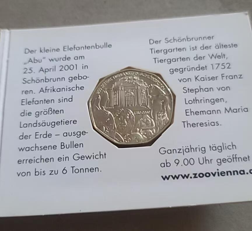 ❤️【币观天下】❤️ 第346期钱币拍卖场- 2026.3.27周五晚上6点半场 长期征集拍品  获奖币奥地利2002年美泉宫动物园5元银币卡币