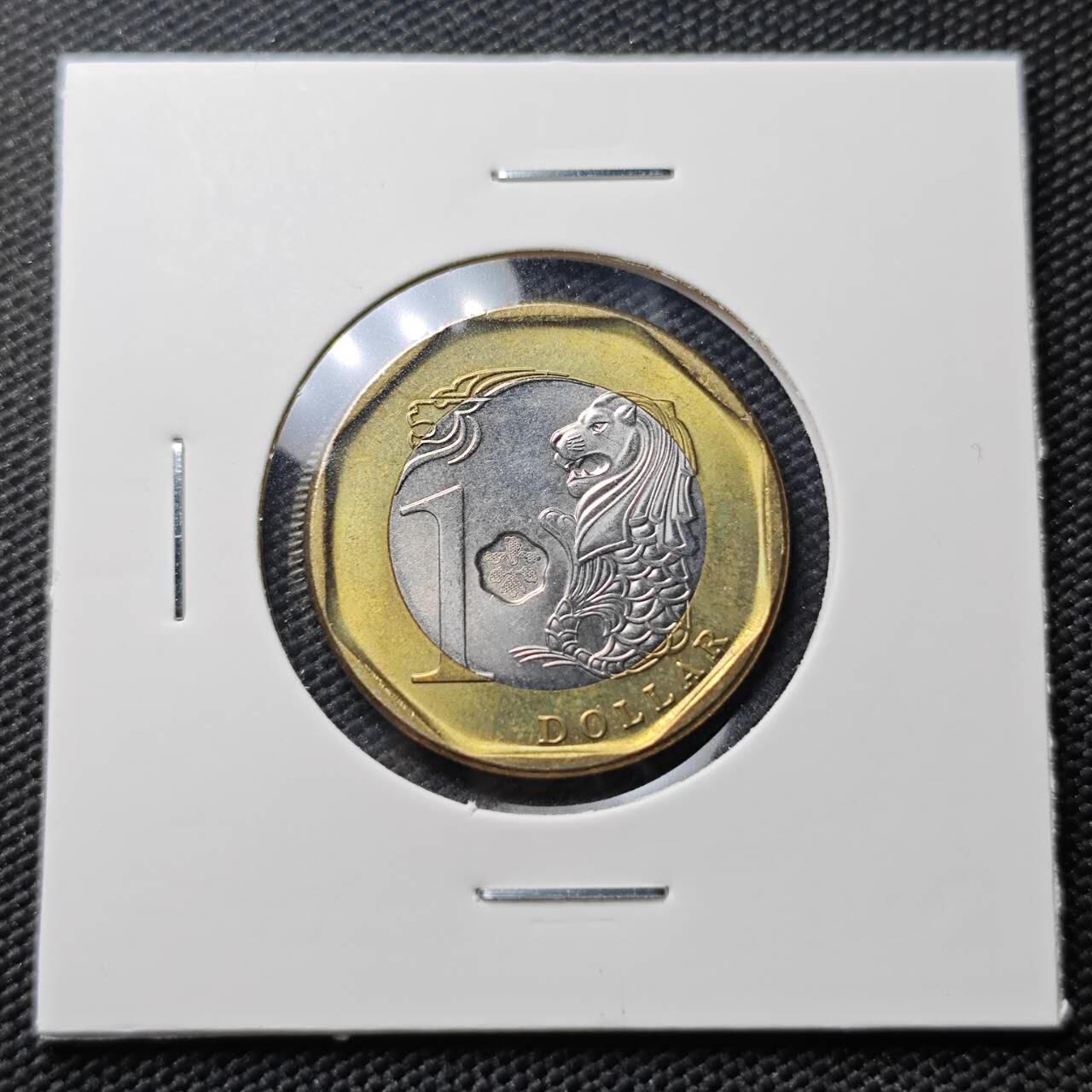 KK钱币收藏小铺  第406期 2月预留时间 周末发货 新加坡1元 好品 