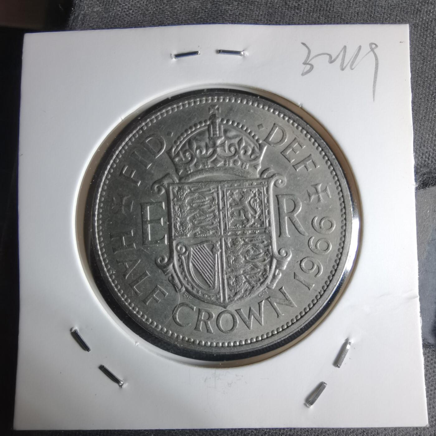 沼泽如烟--第1032场 英国1966年半克朗