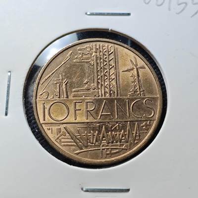 KK钱币收藏小铺  第406期 2月预留时间 周末发货 -  法国10法郎 好品