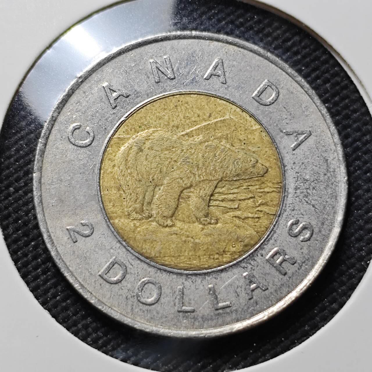 KK钱币收藏小铺  第406期 2月预留时间 周末发货  加拿大2元