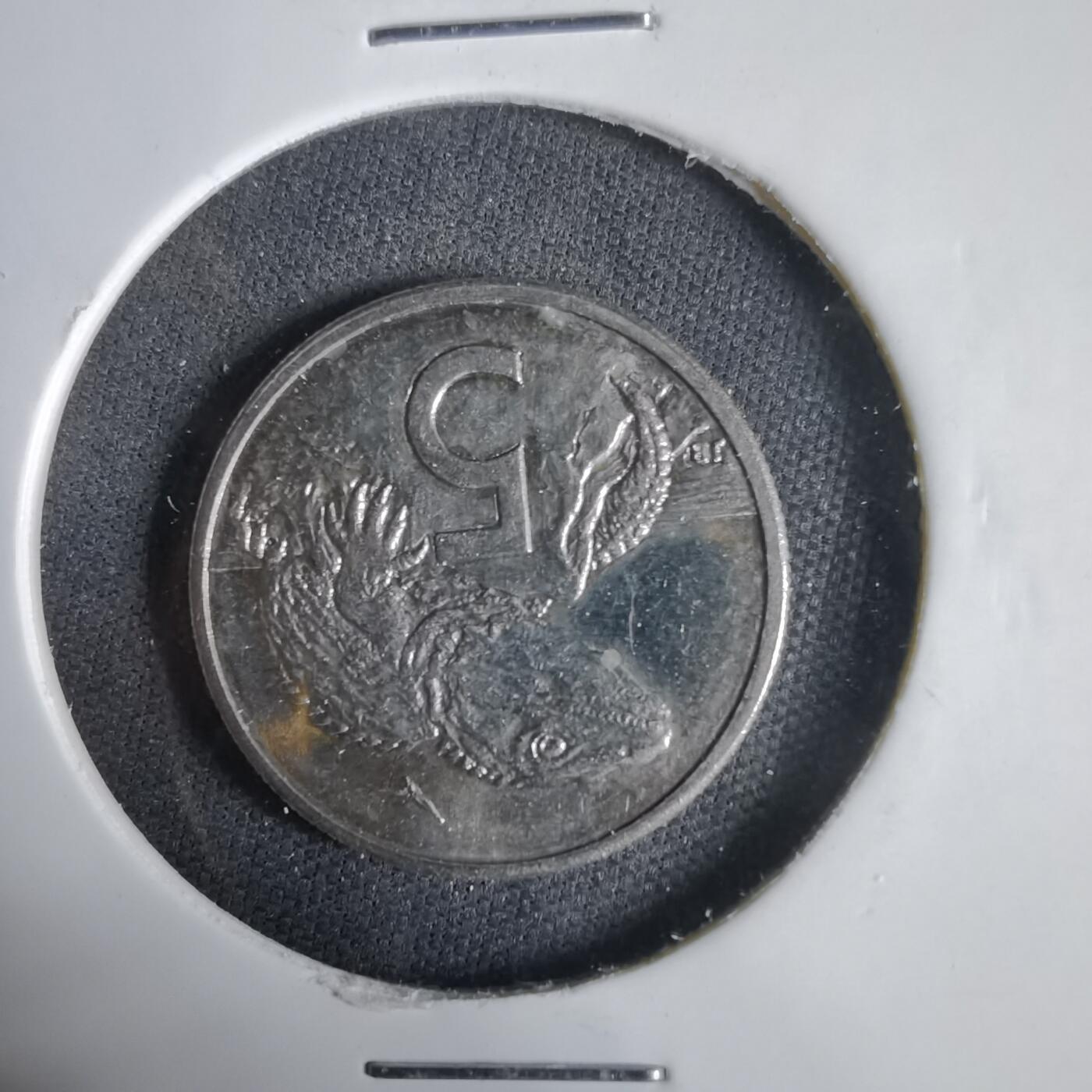 沼泽如烟--第1031场 新西兰1985年五分浅雕版