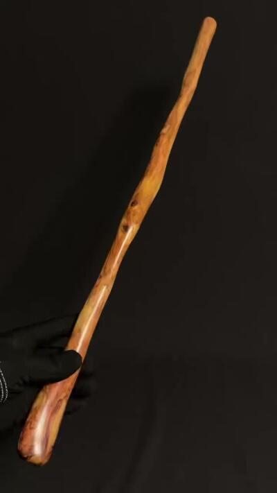 零元拍：NO.1海南黄花梨随形文玩把玩棍，尺寸约：50/2.5CM