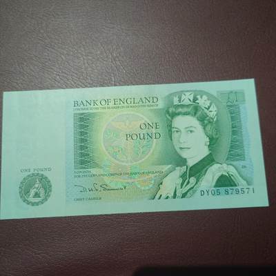 世界钱币～微拍第241期暨2026年第22期  部分新货（群里挑剩）陆续上架 - 英国D序列1镑 全新绝品尾号571