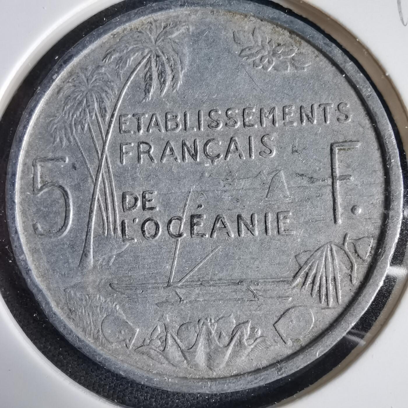 沼泽如烟--第1031场 法属大洋洲1952年5法郎