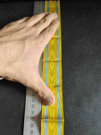 老王徽章第189期 - 德国一战萨克森王国腓特烈·奥古斯特奖章绶带      30cm