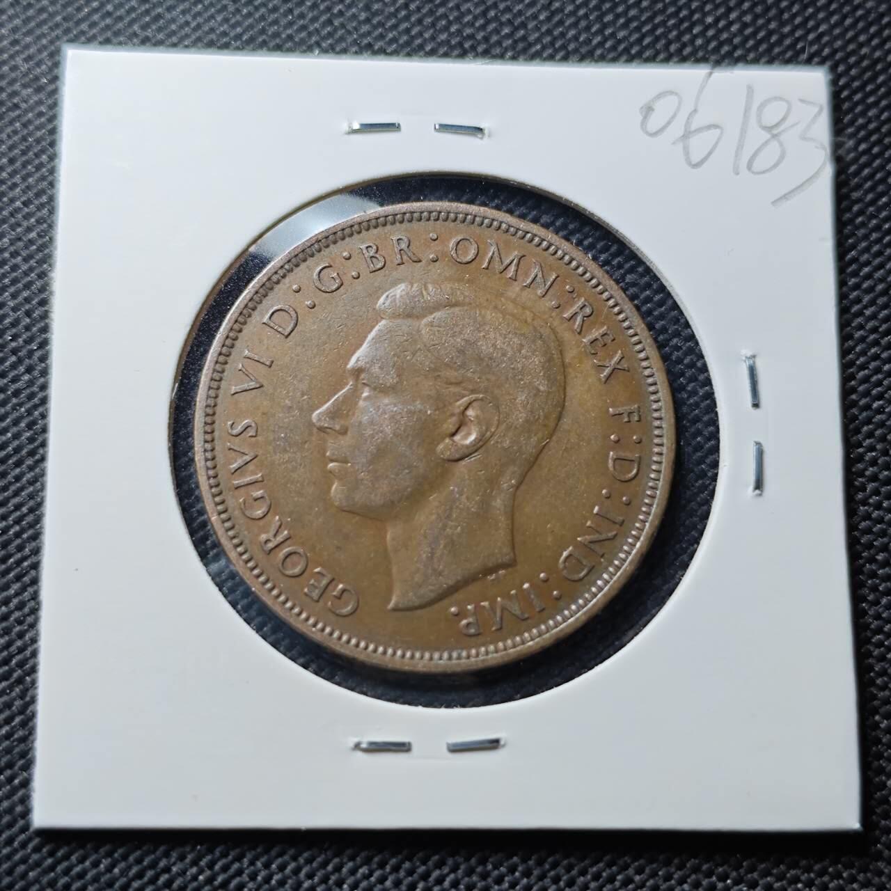 KK钱币收藏小铺  第406期 2月预留时间 周末发货  1938英国1便士铜币