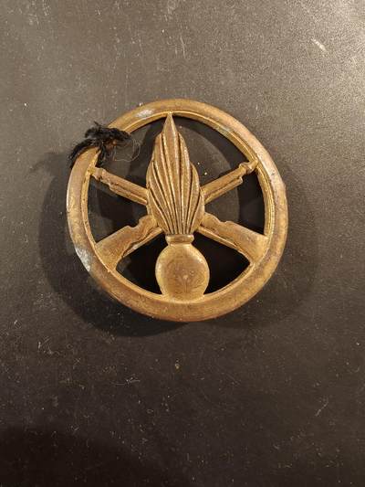 老王徽章第189期 - 法国步兵贝雷帽徽    金色