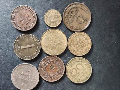 猩哥外币小铺➨【第225场】 - 硬币9个