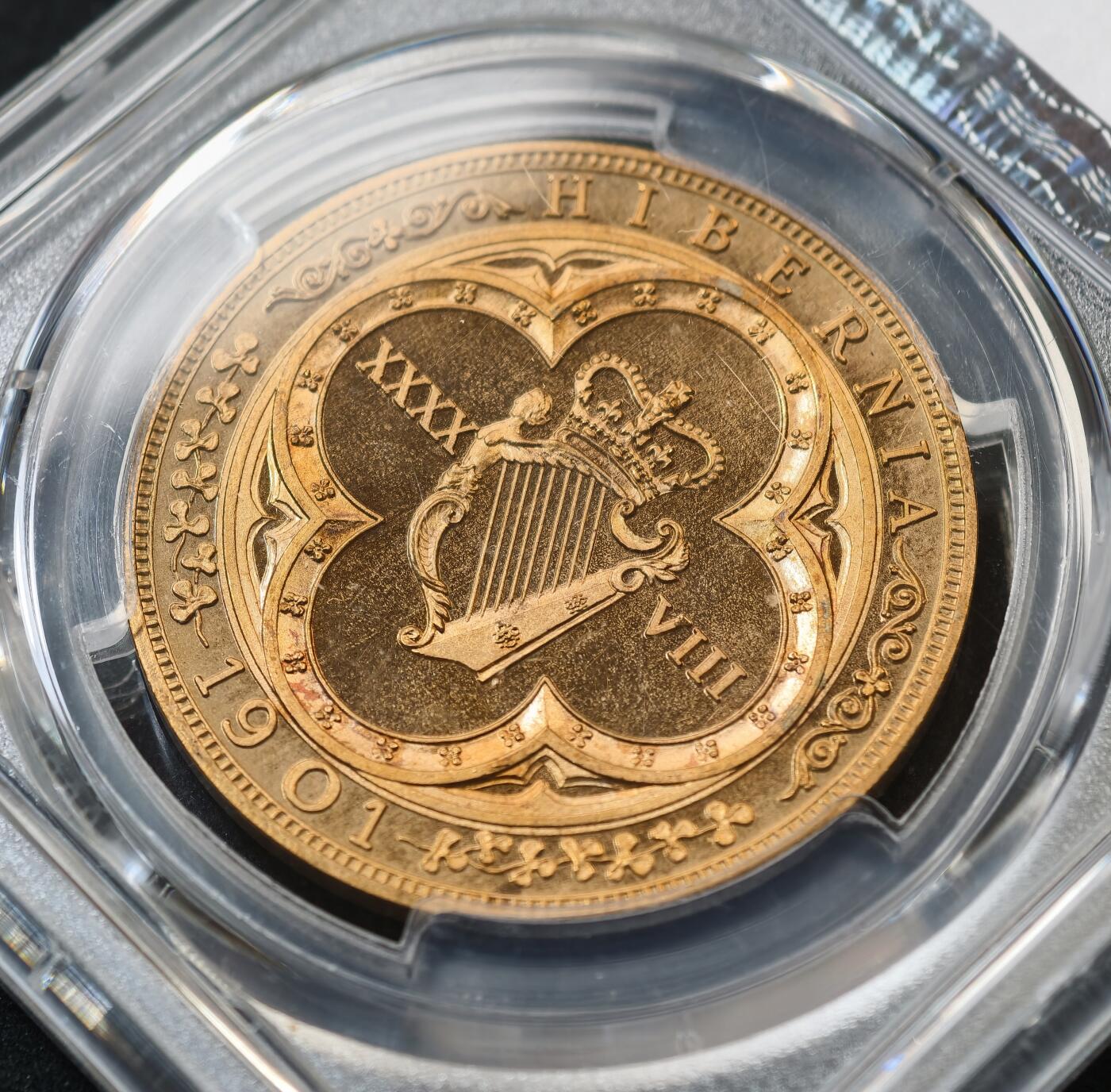 甄臻铺-世界币章拍卖（第56期），送拍享返佣金等优惠多多 PCGS-PR66CAM 大英帝国1901-48D精制 爱七复古版铜币 425铸造量 季军分 CAMEO状态