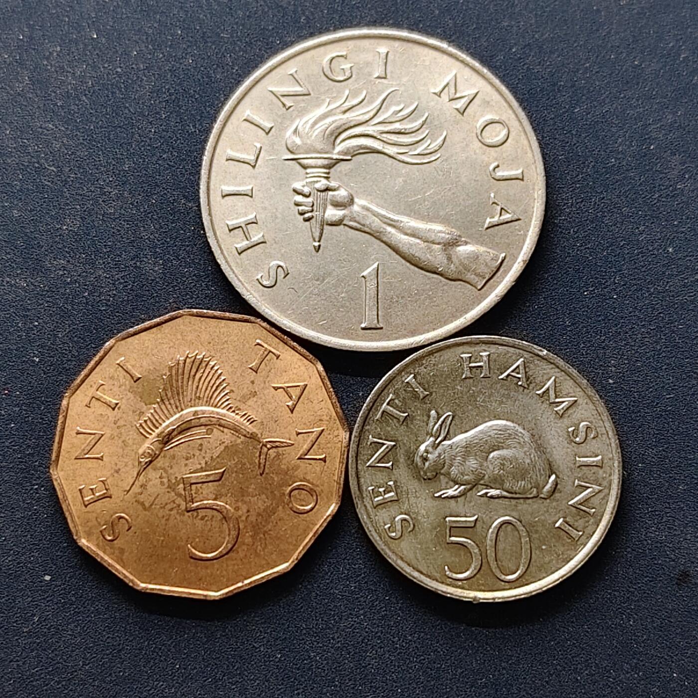 【全场包邮】纯粹捡漏拍514场 坦桑尼亚1966-1981年散币3枚一组