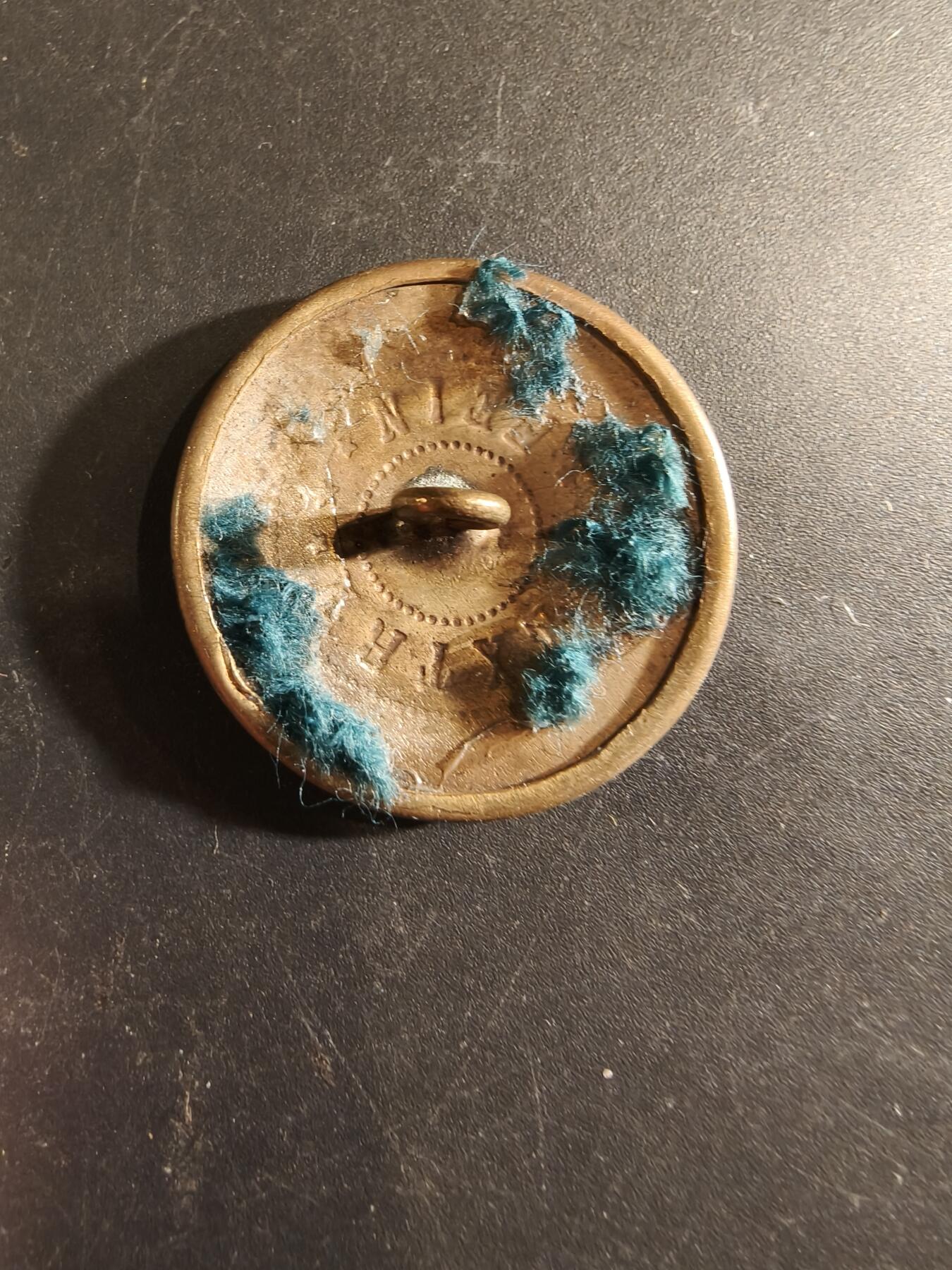 老王徽章第189期 德国一战符腾堡王国士官制服铜扣    30mm