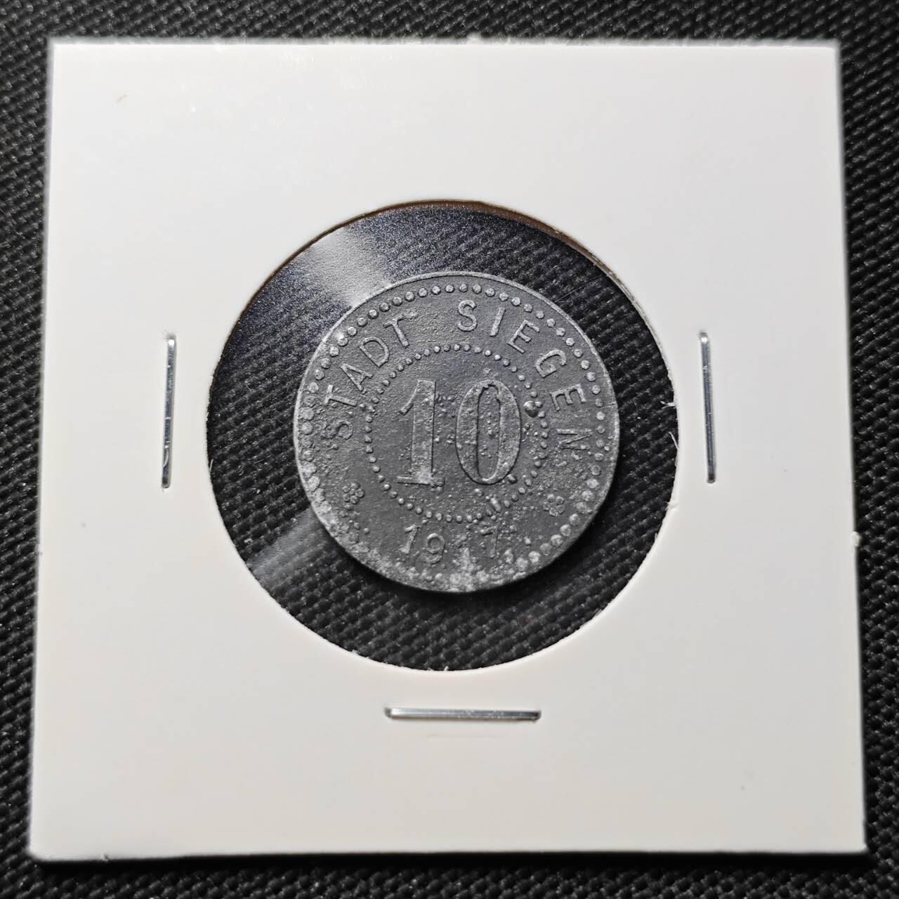 KK钱币收藏小铺  第406期 2月预留时间 周末发货  德紧10芬尼代币