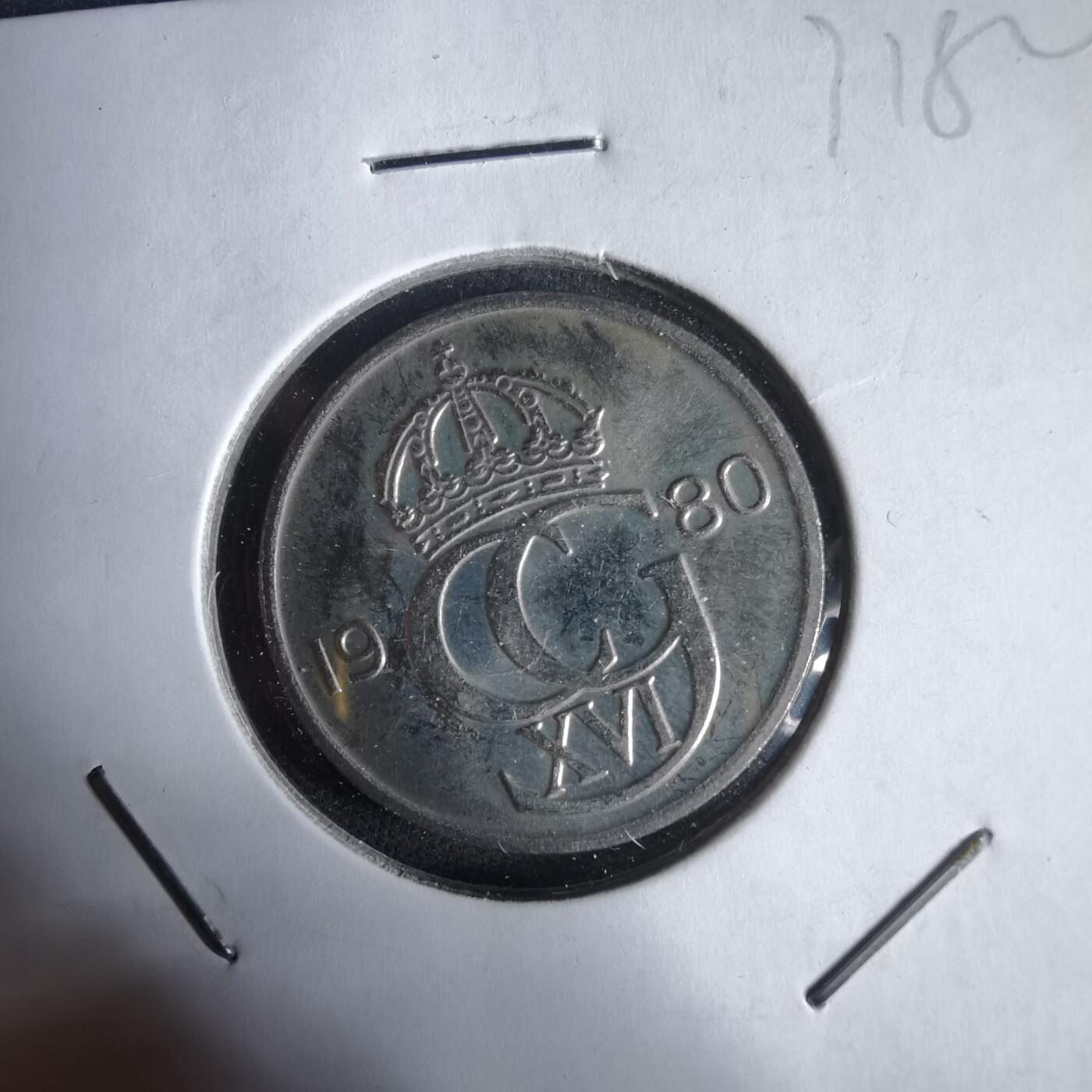 沼泽如烟--第1031场 瑞典1980年50欧尔