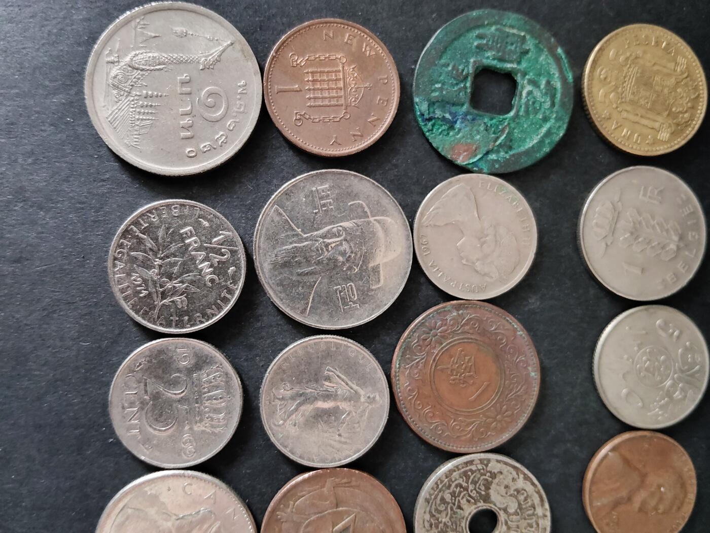 猩哥外币小铺➨【第225场】 硬币20个