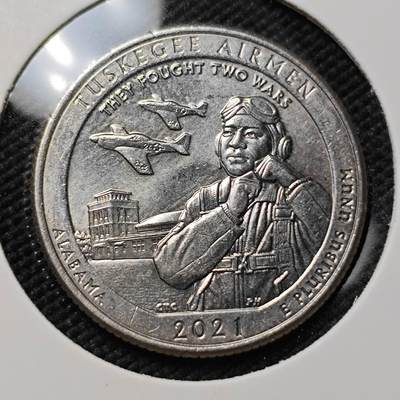 KK钱币收藏小铺  第406期 2月预留时间 周末发货 -  2021美国25分纪念币