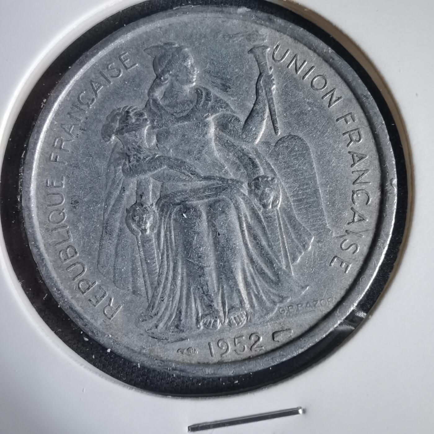 沼泽如烟--第1031场 法属大洋洲1952年5法郎