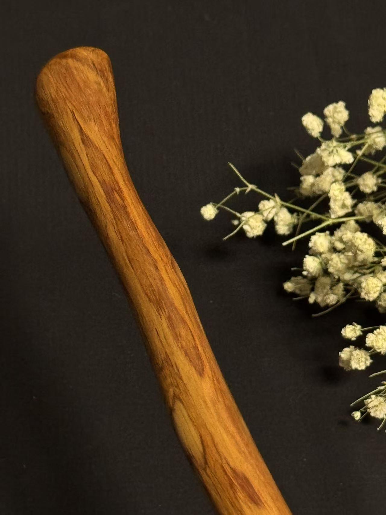 零元拍：NO.5海南黄花梨随形文玩把玩棍，尺寸约：40/3.7/2.4CM