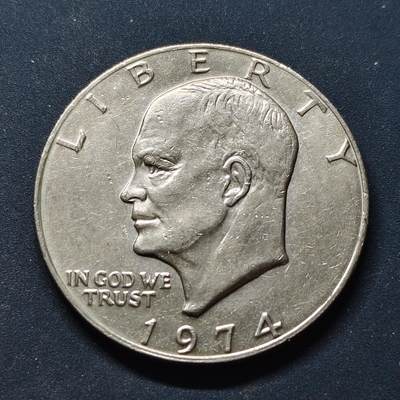 【全场包邮】纯粹捡漏拍514场 - 美国1974年艾森豪威尔1元