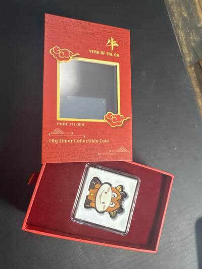 ❤️【币观天下】❤️ 第346期钱币拍卖场- 2026.3.27周五晚上6点半场 长期征集拍品  - 纽埃2021年生肖牛年异形彩色银币