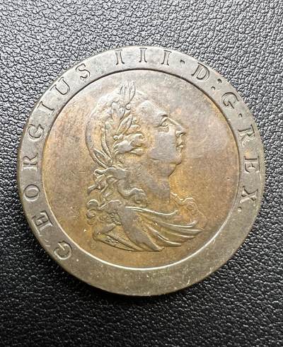 1797 年英国乔治三世 1 便士铜币 不列颠女神 西洋古币真品 - 1797 年英国乔治三世 1 便士铜币 不列颠女神 西洋古币真品