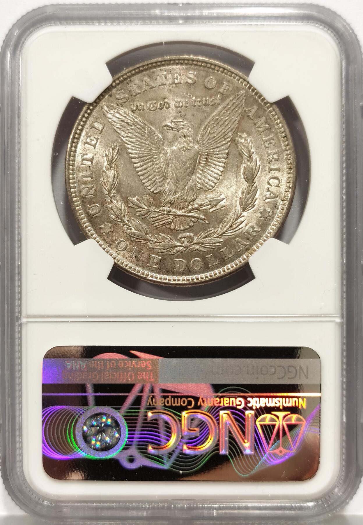 博洋堂“芳菲春韵”3月精品大拍专场暨第166期（全场包邮） NGC MS63 美国1921年摩根1美圆银币