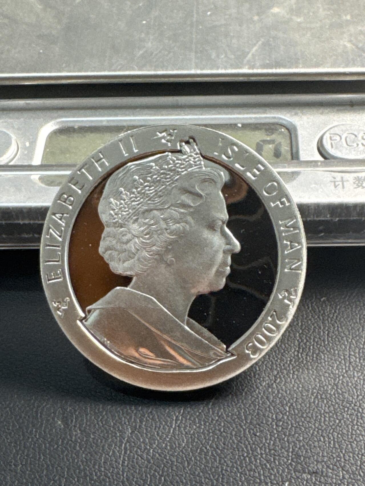 ❤️【币观天下】❤️ 第346期钱币拍卖场- 2026.3.27周五晚上6点半场 长期征集拍品  2003 马恩岛 奥运会品相极佳【精制】银币