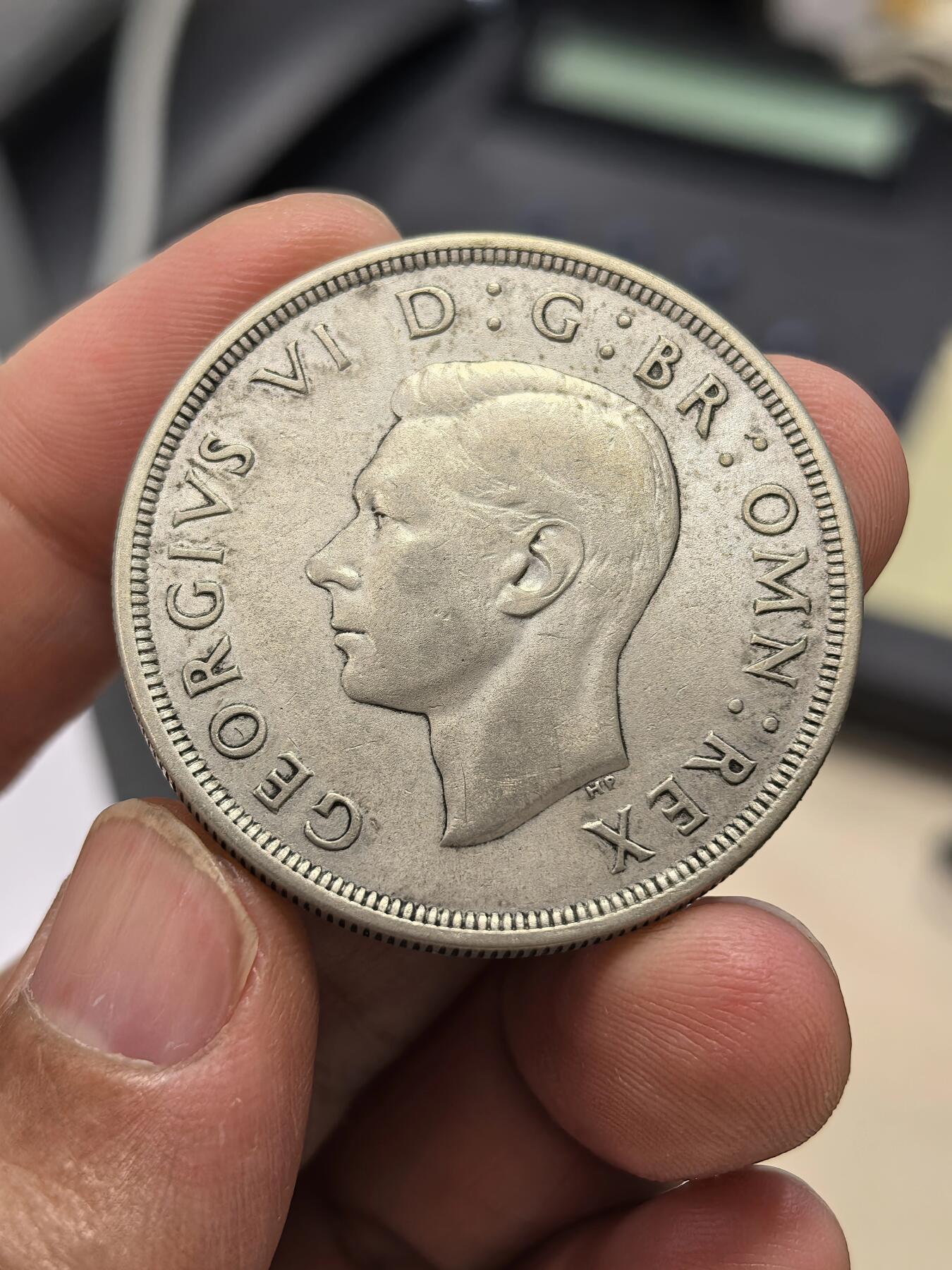 博洋堂“芳菲春韵”3月精品大拍专场暨第166期（全场包邮） 英国1937年乔治六世登基纪念1克朗银币，原味好品。