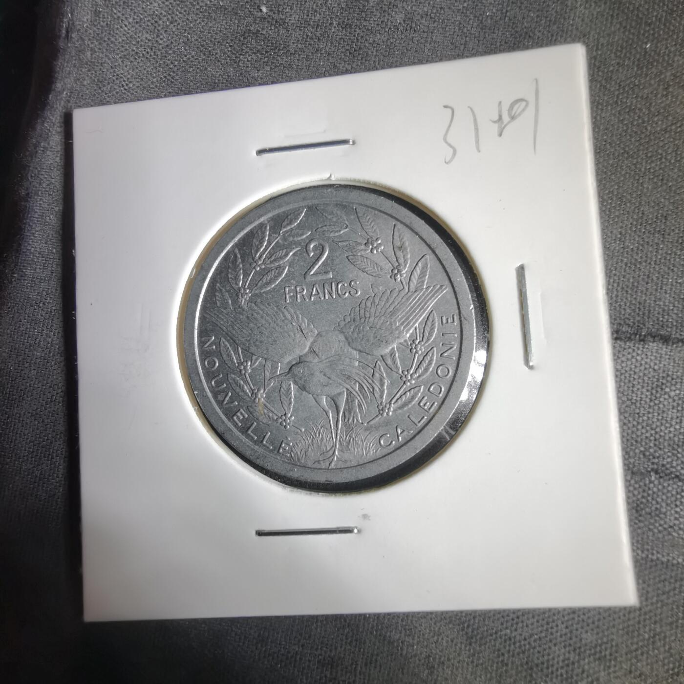 沼泽如烟--第1031场 法属新喀里多尼亚1977年2法郎