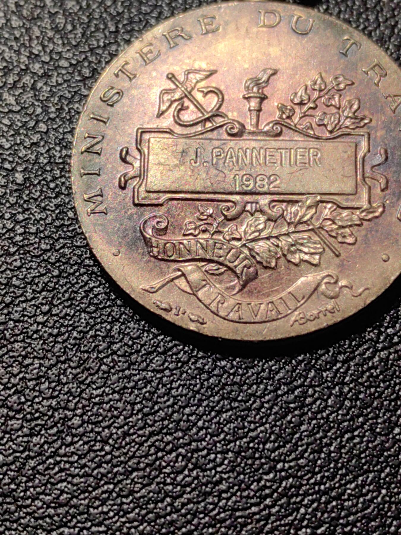 靖甫拍卖第七场 法国劳工奖章 银质带银标