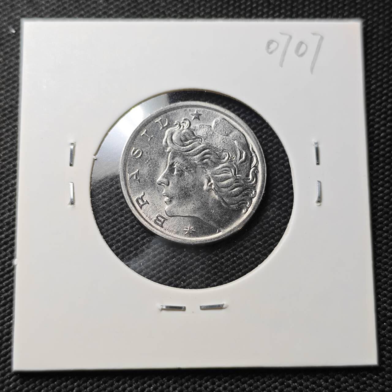 KK钱币收藏小铺  第407期 2月预留时间 周末发货  巴西5分纪念币