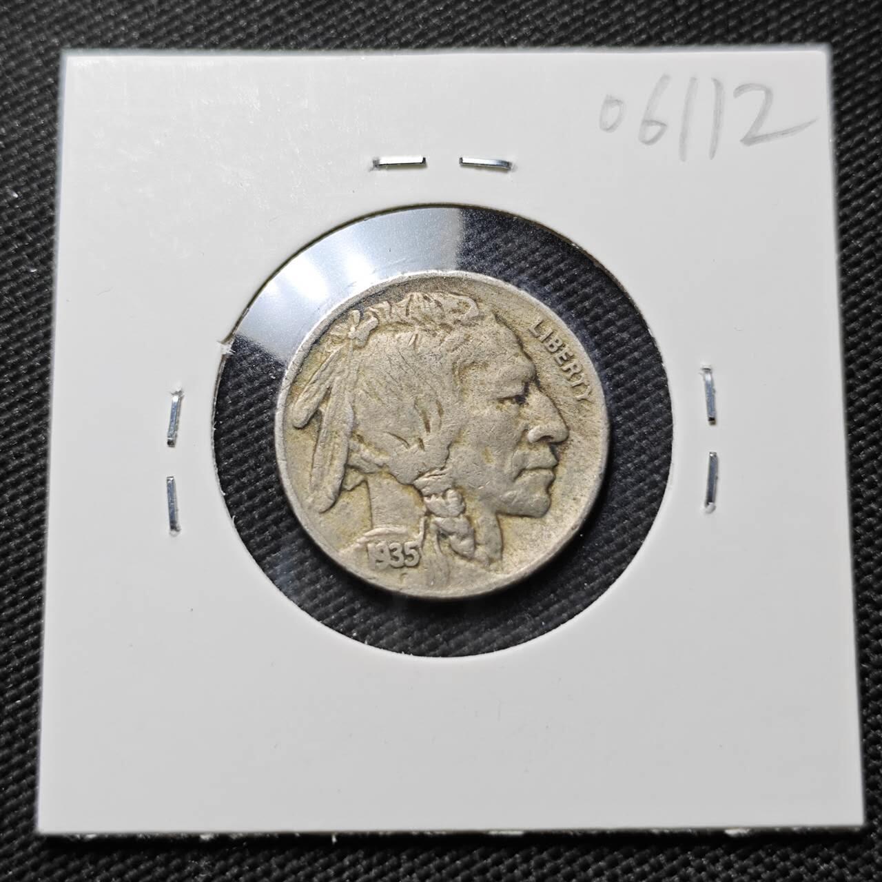 KK钱币收藏小铺  第406期 2月预留时间 周末发货  1935美国5分镍币