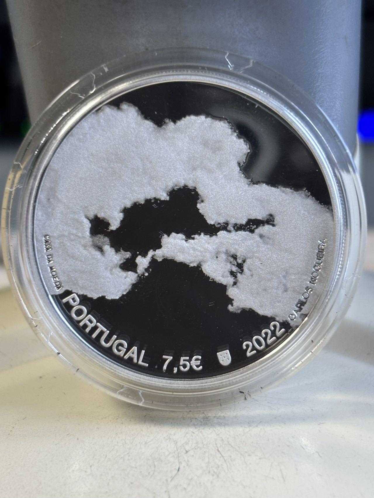 第195期拍卖 葡萄牙2022年何塞·萨拉马戈诞生百年精制纪念银币13.5克，925银，发行30000枚