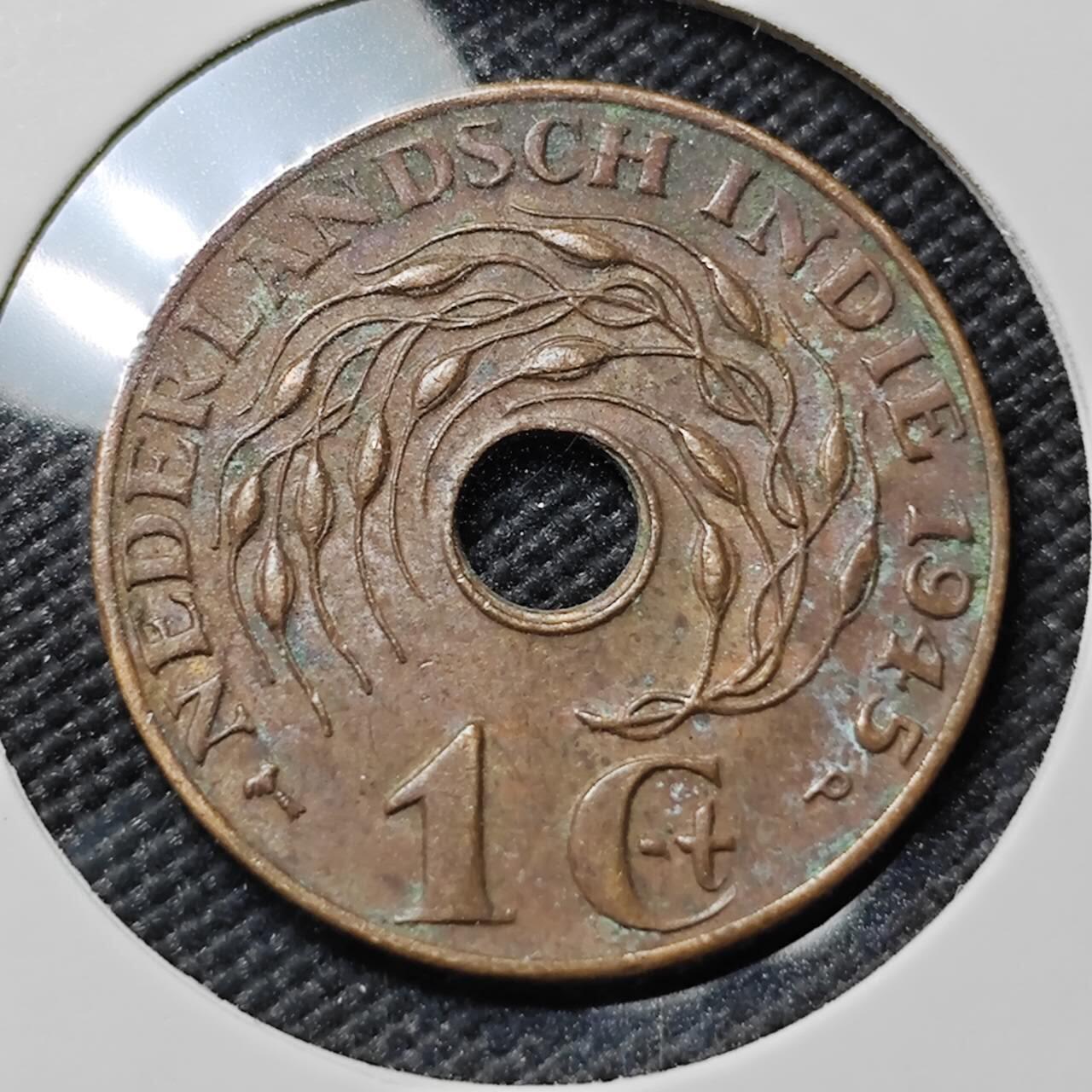 KK钱币收藏小铺  第406期 2月预留时间 周末发货  荷属东印度一分铜币