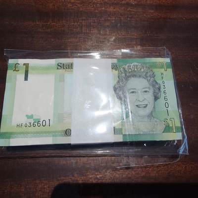 世界钱币～微拍第241期暨2026年第22期  部分新货（群里挑剩）陆续上架 - 泽西岛1镑 全新绝品无47尾号610