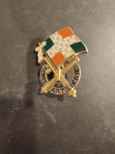 老王徽章第189期 - 法国陆军第1炮兵团证章     该团的历史可追溯至1671年由路易十四创建的“La Fère”团，是欧洲最古老的炮兵团之一