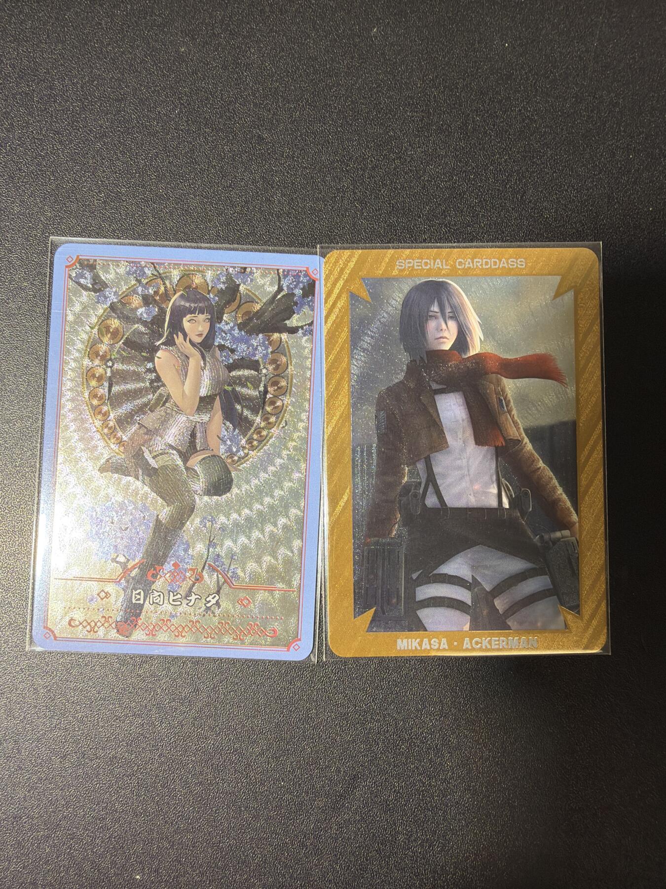 NO.28 好又多金牌大场，每周一站式配齐，方便凑单！（周6晚9点截拍，卖家送拍0抽成！） 江东卡牌 日向雏田+三笠阿克曼 粗闪2张