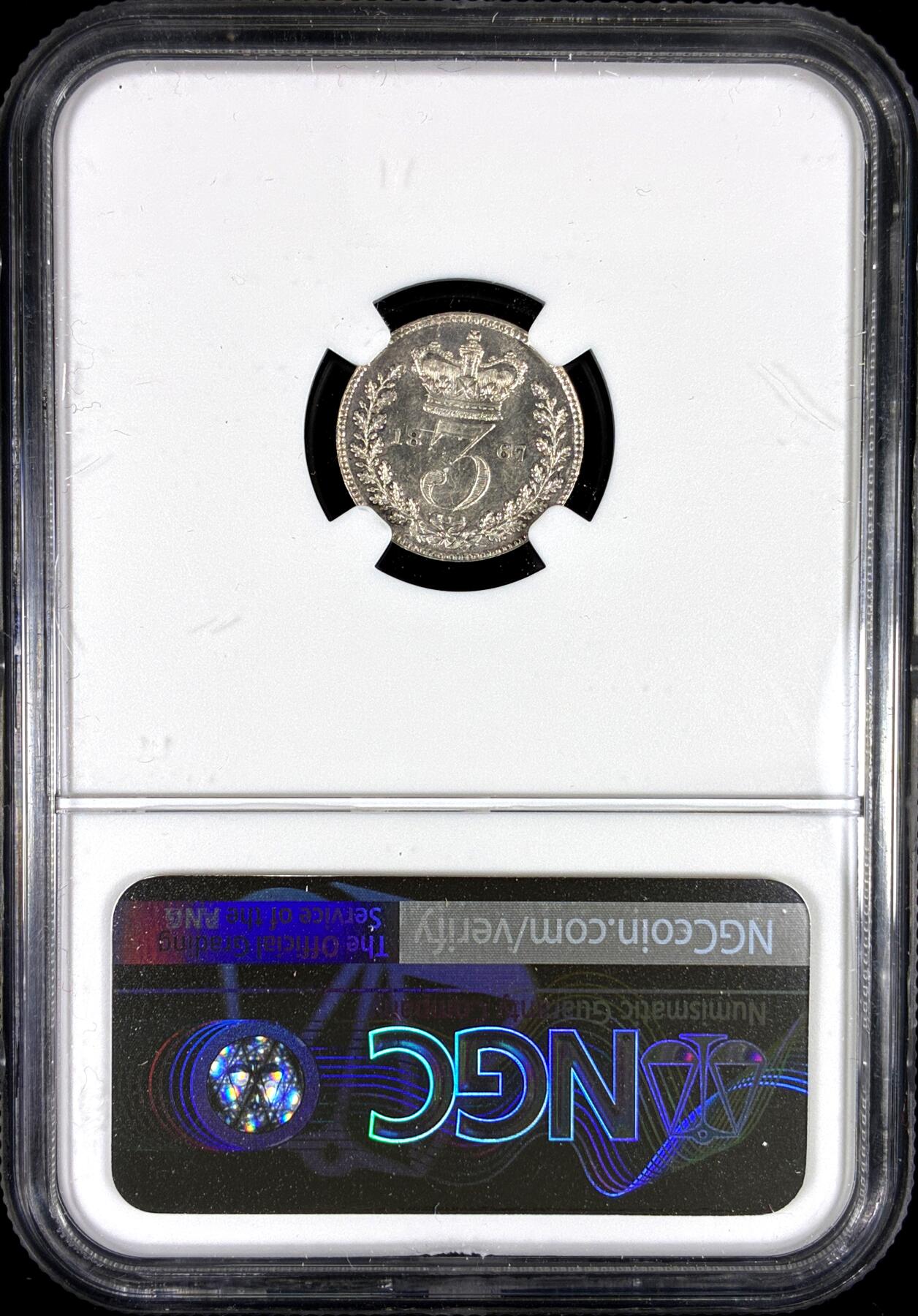 【雨安】【直播拍卖】【第0130期-评级币章】2026-03-28 周六 19:30 (金价981.33, 银价17.11) [评级欧洲] Great Britain 英国 3便士 1867年 维多利亚  NGC-MS65