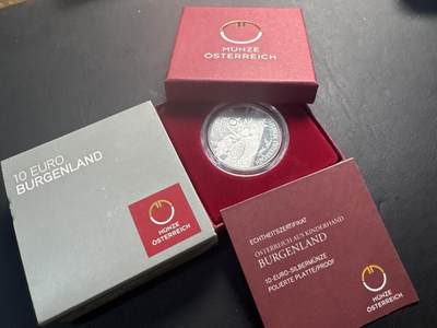 ❤️【币观天下】❤️ 第346期钱币拍卖场- 2026.3.27周五晚上6点半场 长期征集拍品  - 奥地利联邦省系列银币 盒证齐全(面值10欧，重量17.3克)2015