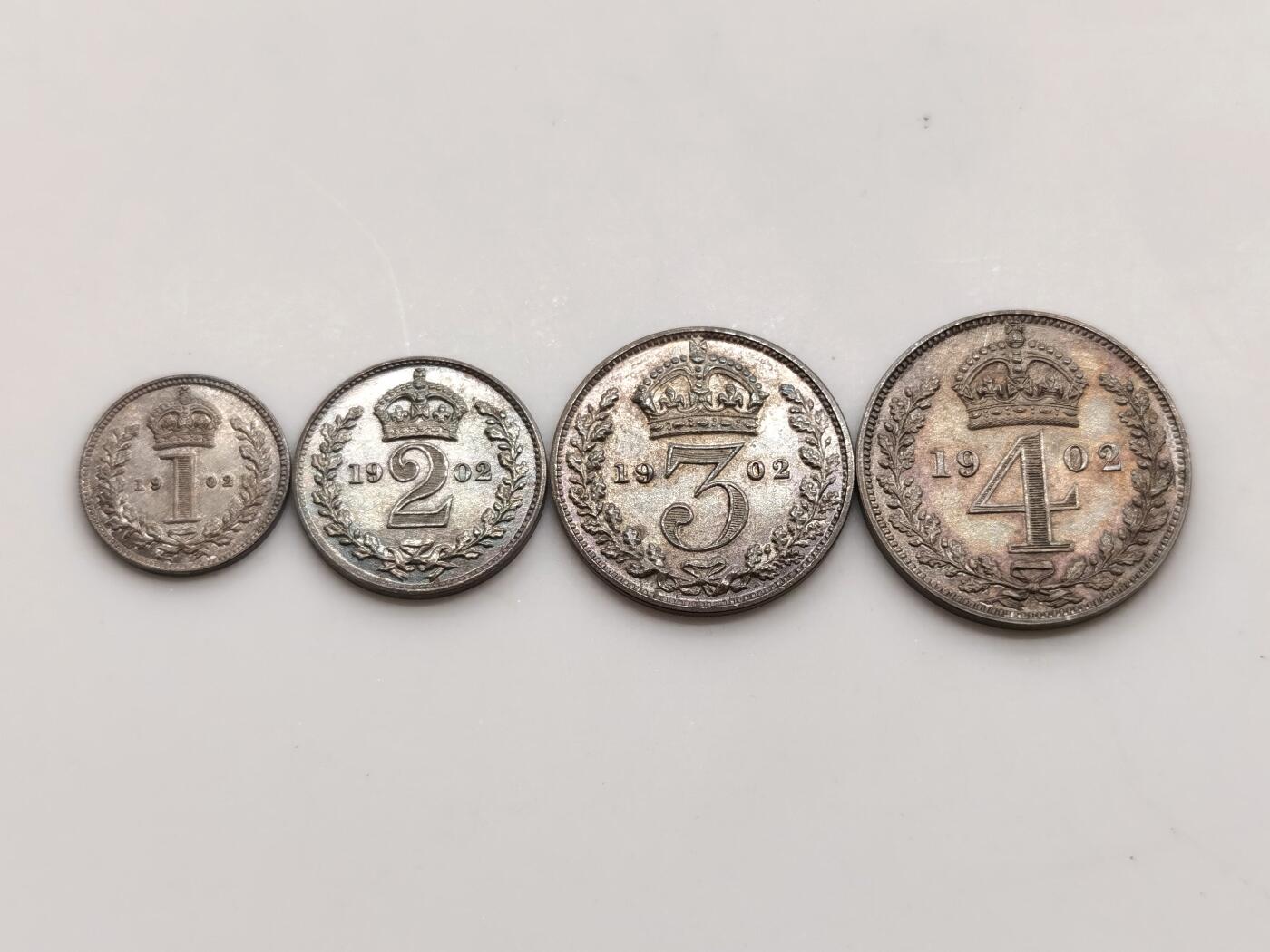 博洋堂“芳菲春韵”3月精品大拍专场暨第166期（全场包邮） 英国1902年爱德华七世Matte Proof13枚大全套原盒 全部N盒P盒高分状态