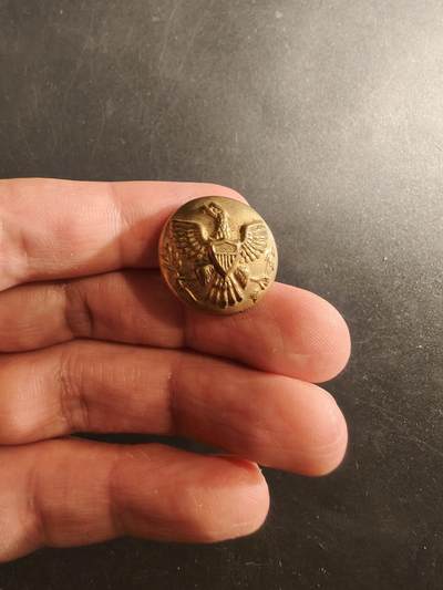 老王徽章第189期 - 美国陆军铜扣    19世纪中期-20世纪初期版本     21mm