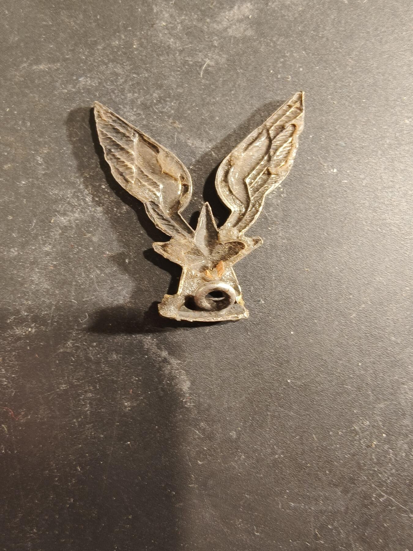 老王徽章第189期 法国陆军航空兵贝雷帽徽配饰   银色