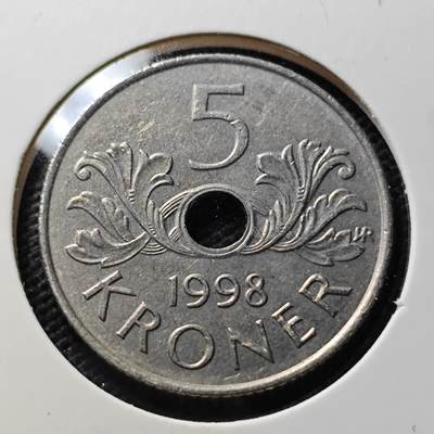 KK钱币收藏小铺  第406期 2月预留时间 周末发货 - 挪威5克朗 